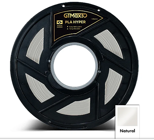 Filamento PLA HYPER HT 1,75mm 1Kg Natural GTMax3D