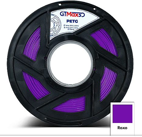 Filamento PETG 1.75mm GTMax3D Roxo 1kg