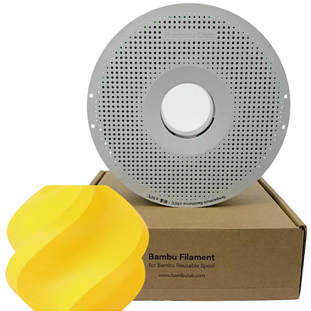 Filamento PLA 1,75mm 1Kg Amarelo Bambu Lab