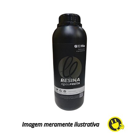 Resina 3D Standard Preto 1kg