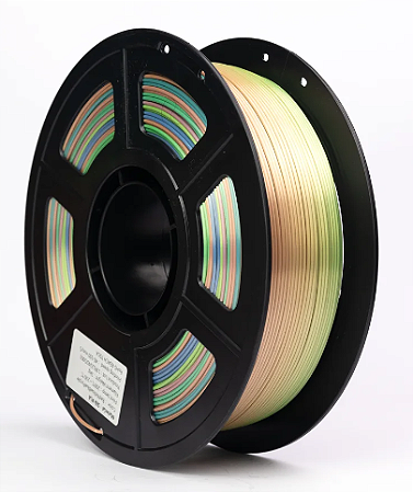 Filamento PLA SILK 1,75mm 1Kg Rainbow 3D Fila