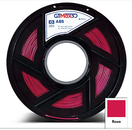 Filamento ABS 1,75mm 1Kg Rosa GTMax3D