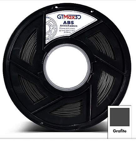 Filamento ABS Antichamas 1,75mm 1Kg Grafite