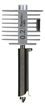 Hotend Bambu Lab A1 Bico aço 0,2mm
