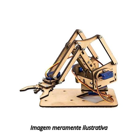 Kit Braço Robótico MDF com Parafusos