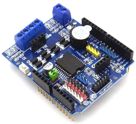 Shield Ponte H L298P com Buzzer para Motor DC