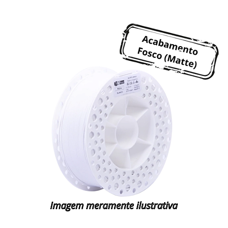 Filamento PLA+ Matte 3NMax Branco 1,75mm 1Kg