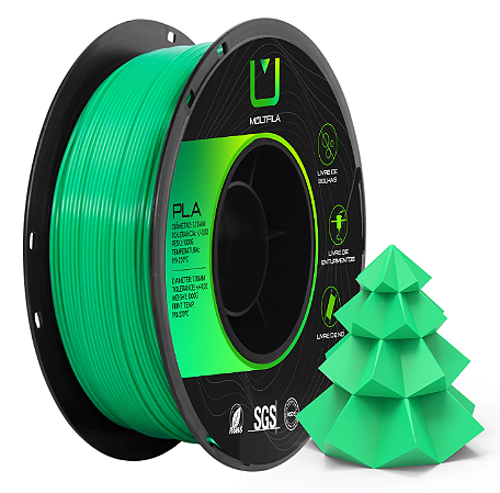 Filamento PLA 1,75mm 1Kg Verde MULTFILA