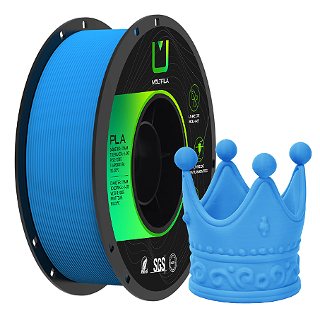 Filamento PLA Matte 1,75mm 1Kg Azul MULTFILA