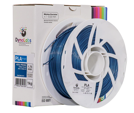 Filamento PLA 1.75mm 1Kg Azul Cobalto DynaLabs