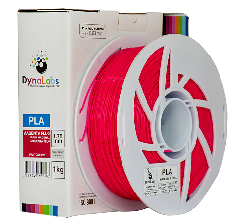 Filamento PLA 1,75mm 1Kg Magenta Fluo DynaLabs