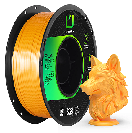 Filamento PLA 1,75mm 1Kg Dourado MULTFILA