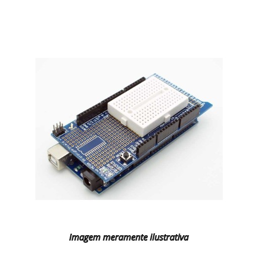 Protoshield para Arduino MEGA com Mini Protoboard