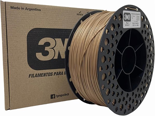 Filamento PLA 1.75mm Bronze 1Kg 3N3