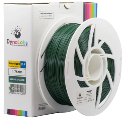 Filamento PLA Boutique 1.75mm 1Kg Verde Aviador DynaLabs