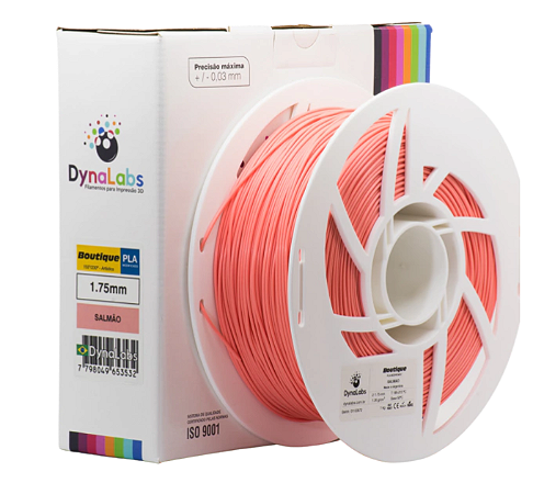 Filamento PLA Boutique 1.75mm 1Kg Salmão DynaLabs