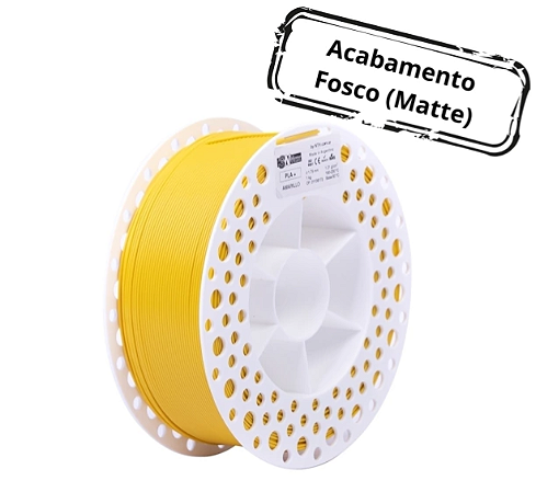 Filamento PLA+ Matte 3NMax 1,75mm Amarelo 1Kg