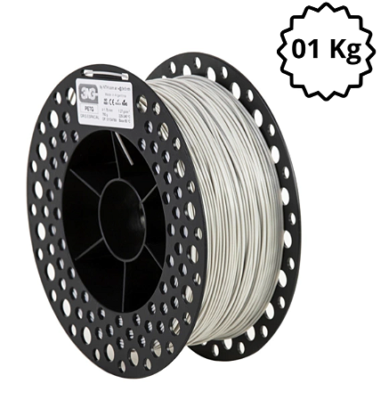 Filamento PETG 1,75mm 1Kg Cinza Espacial 3N3
