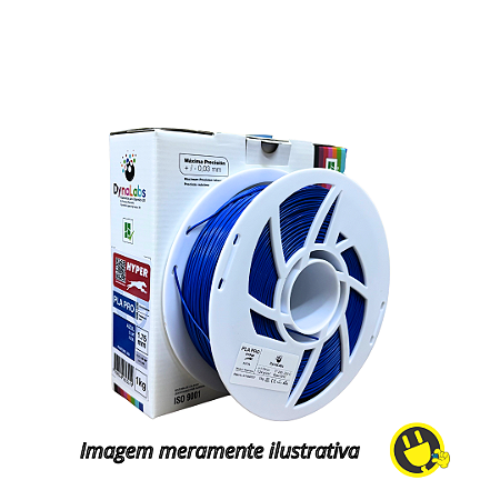 Filamento PLA HYPER 1,75mm 1Kg Azul Dynalabs
