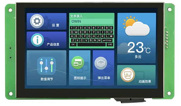 Display Capacitivo Touch Screen DWIN DMG80480C050-04WTC – 5"