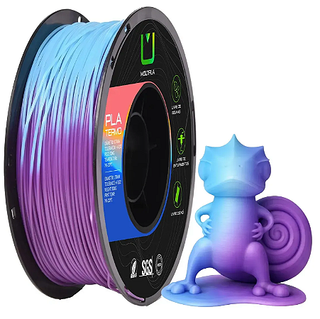 Filamento PLA Termo 1,75mm 1Kg Roxo e Azul MULTFILA