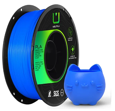 Filamento PLA 1,75mm 1Kg Azul Safira MULTFILA
