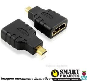 Adaptador Micro HDMI Macho X HDMI Fêmea