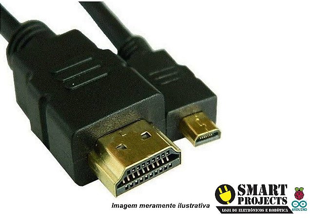 Cabo Adaptador Micro USB V8 para HDMI 1 metro