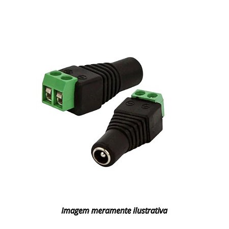 Conector Adaptador Plug P4 Fêmea com Borne