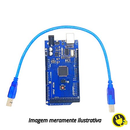 Arduino Mega R3 CH340 + Cabo USB