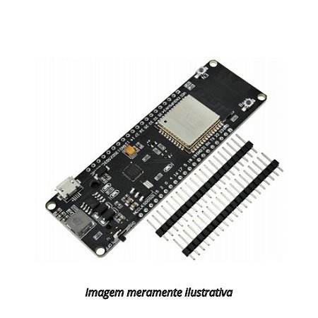 Placa Wemos ESP32 WiFi com Suporte de Bateria Li-Ion 18650