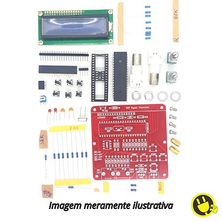 Kit DIY Gerador de Funções 8 Mhz, Onda Quad/ Trian/ Seno/ D. Serra
