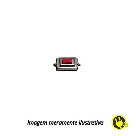 Chave Táctil SMD KFC-A06 3x6x2,5mm -2 terminais