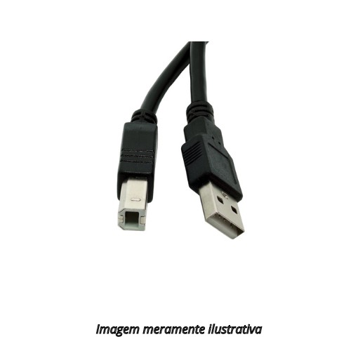 Cabo USB Tipo B Macho para Impressora, Arduino Uno, Mega