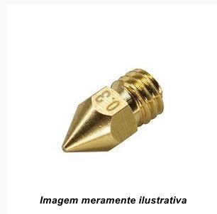 Bico Nozzle MK8 M6 0.3mm Impressora 3D