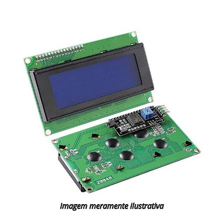 Display LCD 20X4 com I2C Soldado