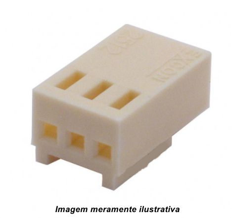 Alojamento para Conector KK 3 Vias 2,5mm