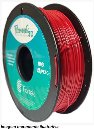 Filamento PET-G 1,75mm 1KG Vermelho