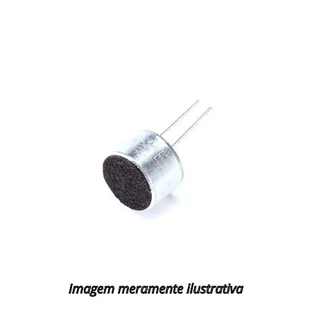 Microfone de Eletreto 9x7mm