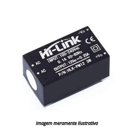 Mini Fonte Hi-Link HLK-PM12 12V DC