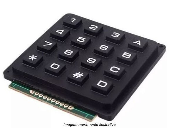 Teclado Matricial Rigido Karet 4X4 Teclas