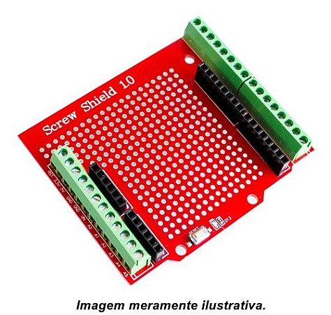 Screw Shield de Expansão p/ Arduino com Terminal