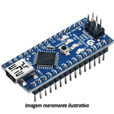 Arduino Nano V3 CH340 Mini USB (Sem Cabo USB)