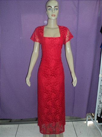 VESTIDO LONGO EM RENDA
