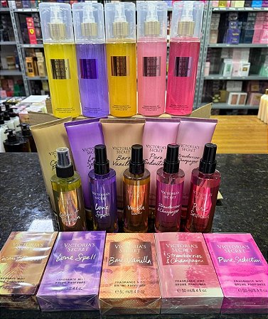 Kit perfume, hidrantante,Bod Splash, Victoria’s