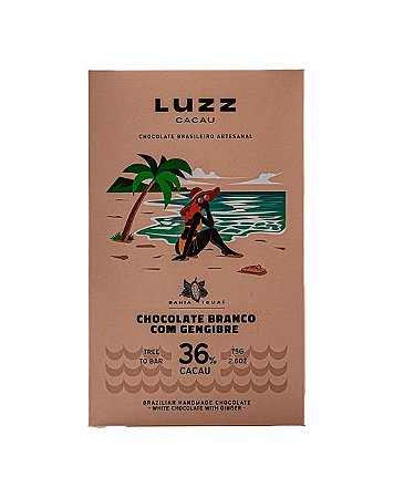Luzz Cacau - 36% com Gengibre (75g)