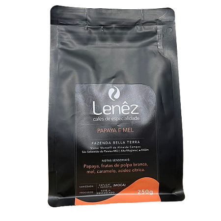 Lenêz Cafés - Papaya e Mel - Grão (250g)