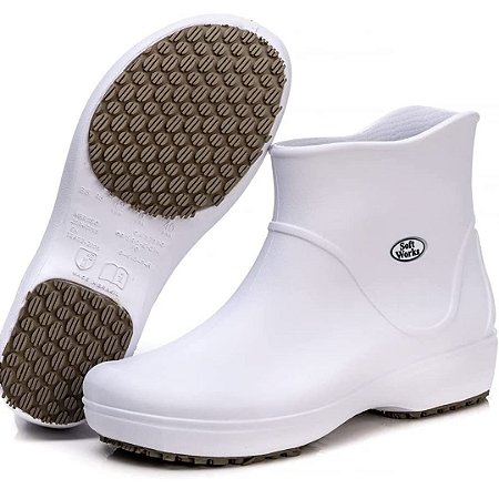 Bota Antiderrapante Soft Works Limpeza Bb85 Leve Cano Curto