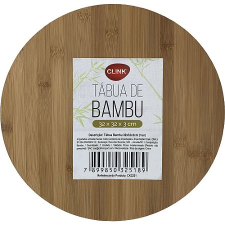 TÁBUA DE BAMBU GIRATÓRIA 32cm