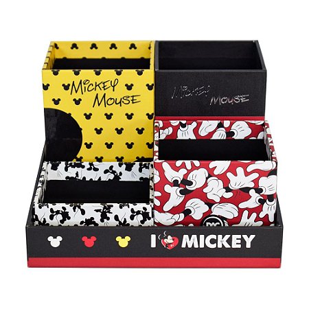 KIT ORGANIZADOR DE MESA MICKEY MOUSE 5 PEÇAS